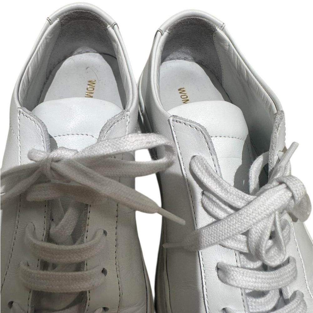 Common Projects Achilles Low Top Leather Casual Sneaker White Size 35 - Picture 12 of 14